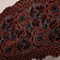 Orange and Black Rose Stretch Lace Trim 6" Wide Floral Elastic for Lingerie Costumes & Crafts